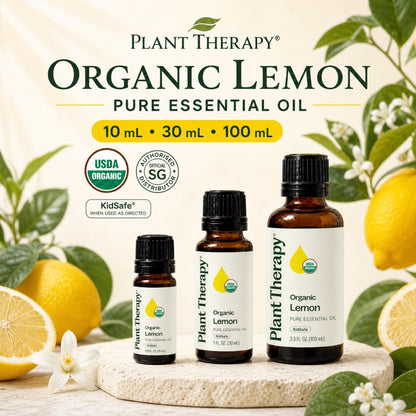 Plant Therapy Organic Lemon Essential Oil