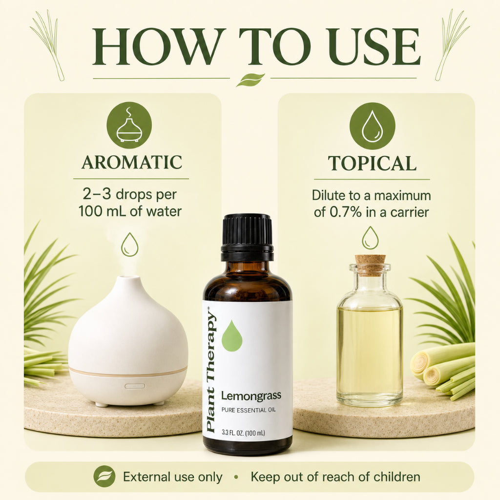 Plant Therapy Lemongrass Essential Oil