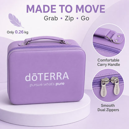 42-Slot Essential Oil Carrying Case – Purple product image 7 – Nature Therapy Singapore