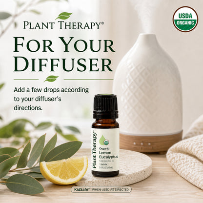 Plant Therapy Organic Lemon Eucalyptus Essential Oil