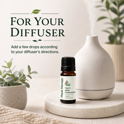 Plant Therapy Organic Cedarwood Atlas Essential Oil