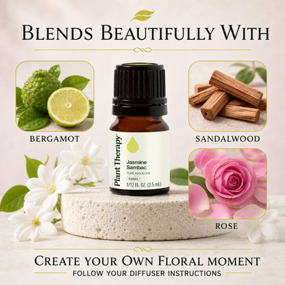 Plant Therapy Jasmine Sambac Pure Absolute Essential Oil