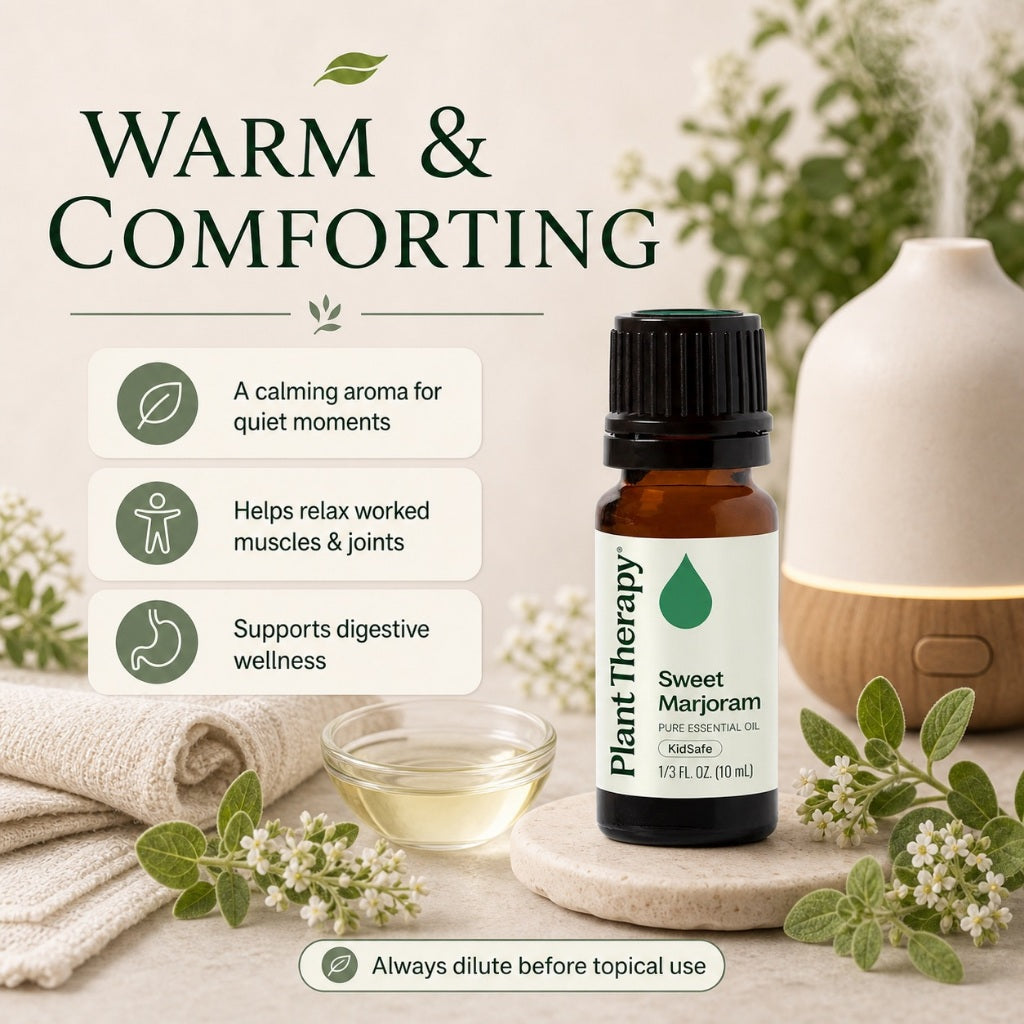 Plant Therapy Sweet Marjoram Essential Oil