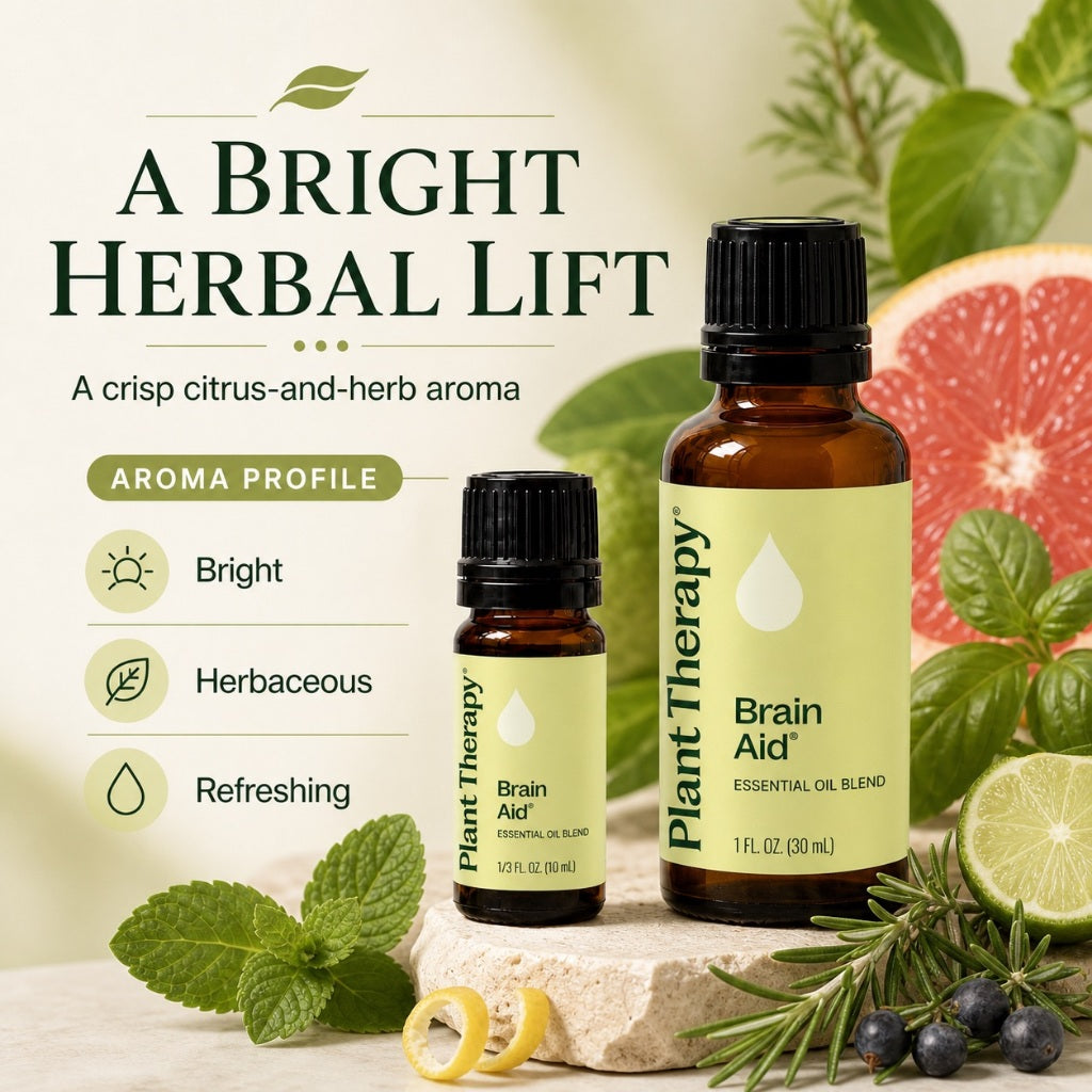 Plant Therapy Brain Aid Synergy Essential Oil