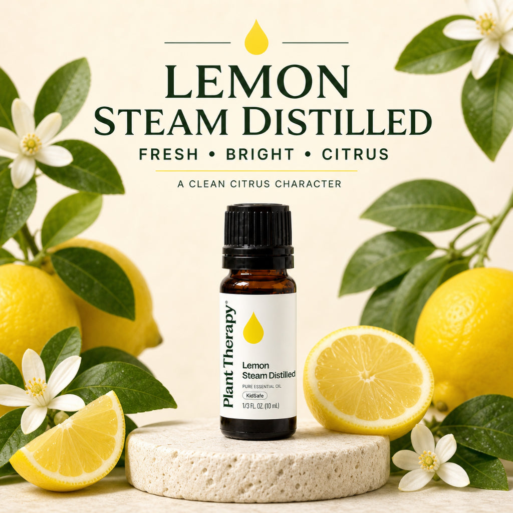 Plant Therapy Lemon Steam Distilled Essential Oil