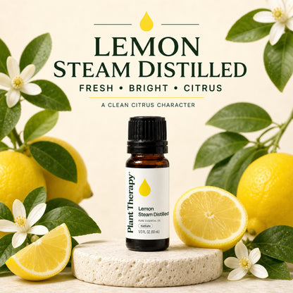 Plant Therapy Lemon Steam Distilled Essential Oil