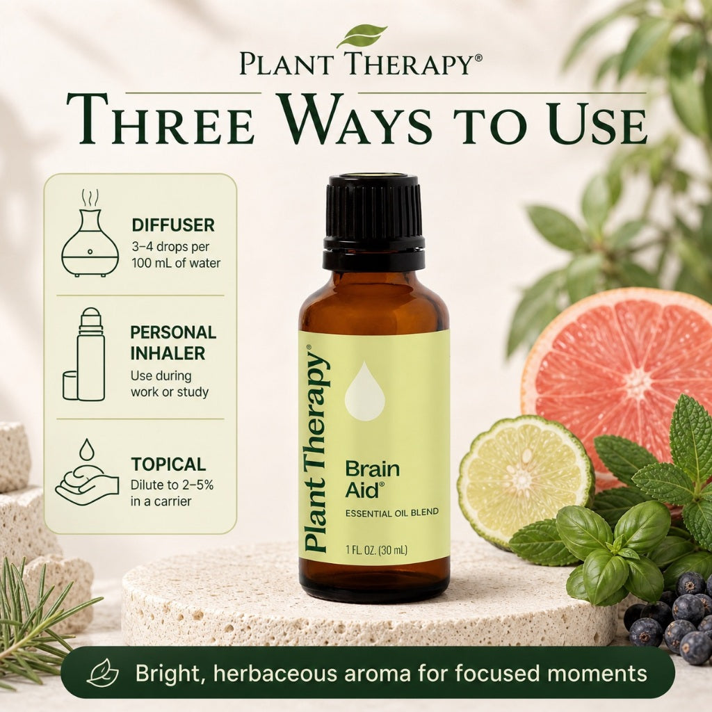Plant Therapy Brain Aid Synergy Essential Oil