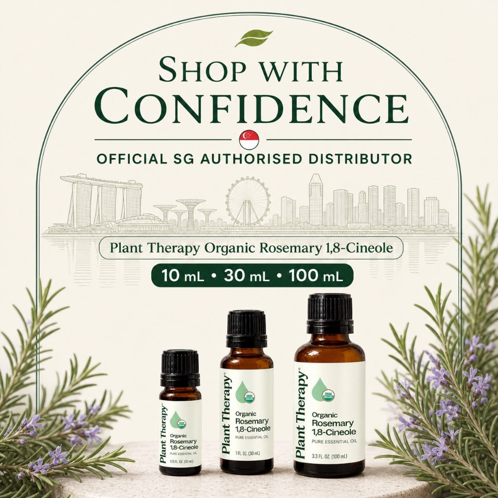 Plant Therapy Organic Rosemary 1,8-Cineole Essential Oil