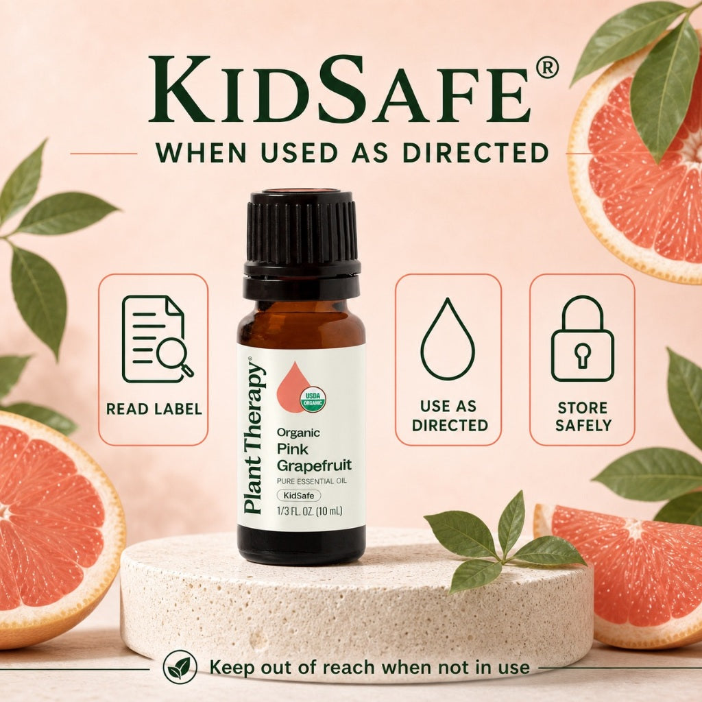 Plant Therapy Grapefruit Pink Organic Essential Oil