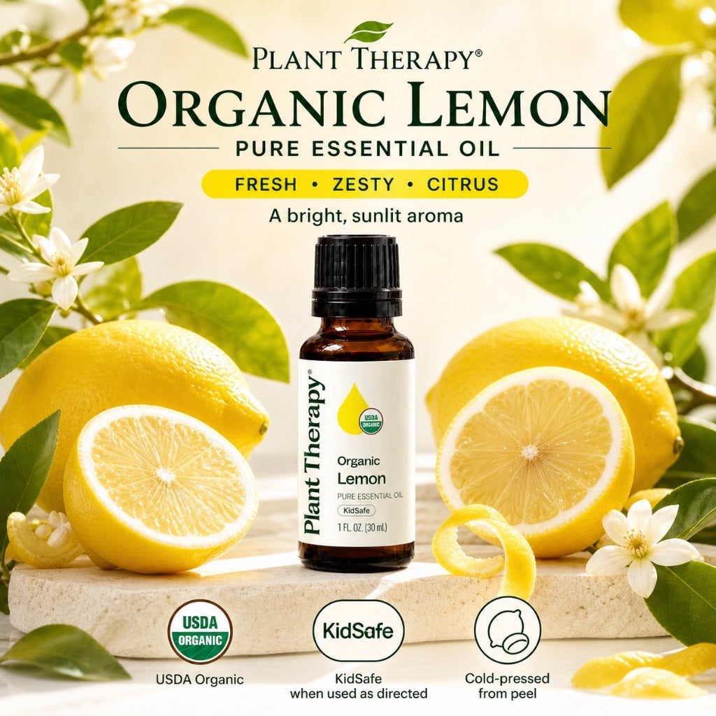 Plant Therapy Organic Lemon Essential Oil