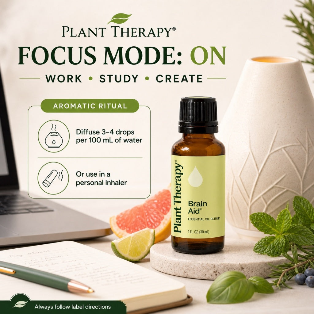 Plant Therapy Brain Aid Synergy Essential Oil