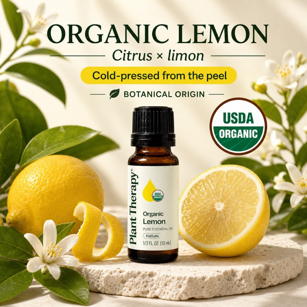 Plant Therapy Organic Lemon Essential Oil
