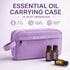 Purple Corduroy Essential Oil Case – 14 Slot product image 1 – Nature Therapy Singapore