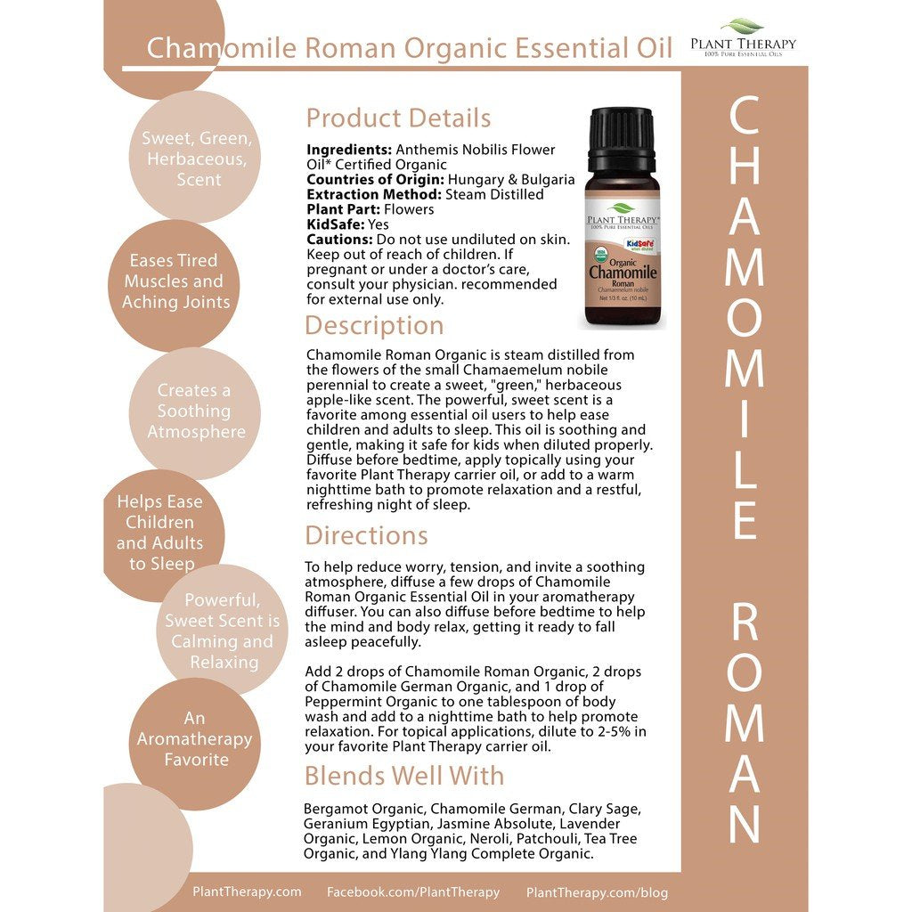 Plant Therapy Chamomile Roman Essential Oil